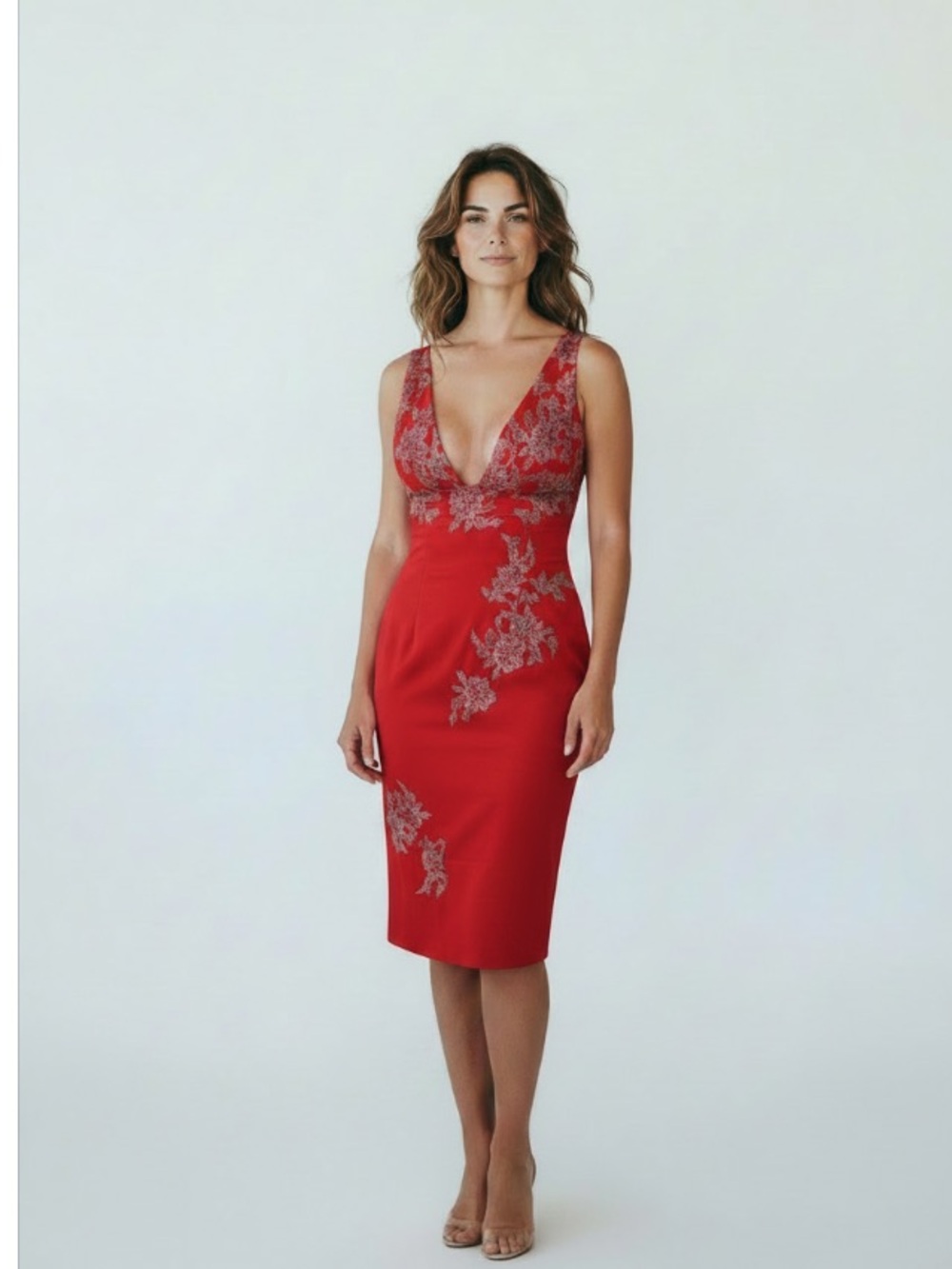 Julian Joyce by Mandalay Coral Cocktail Dress Size 6